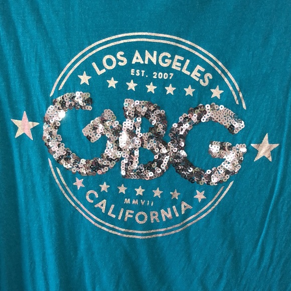 G By Guess Sequin Logo Shirt - Picture 3 of 4